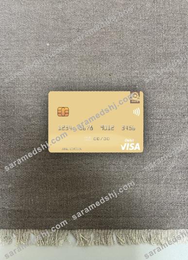 North Korea Daesong Bank visa debit card photolook front